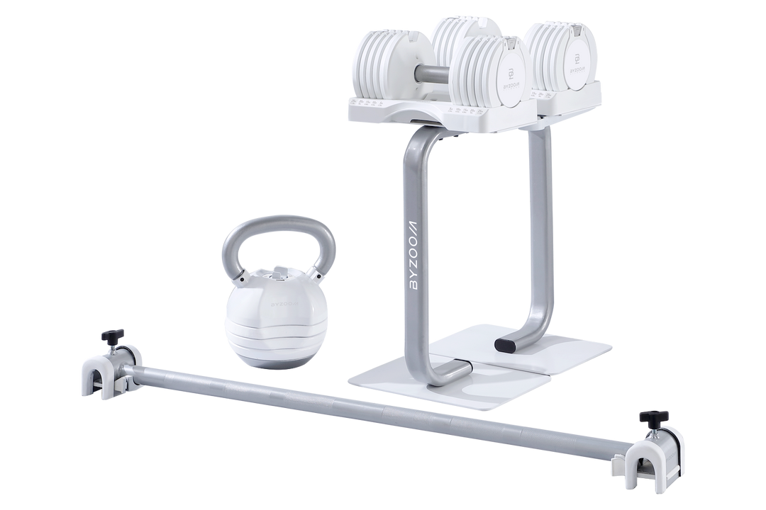 【引取限定】ホームジムセット Pure Series ホームジムセット 10kg ホワイト – Byzoom Fitness