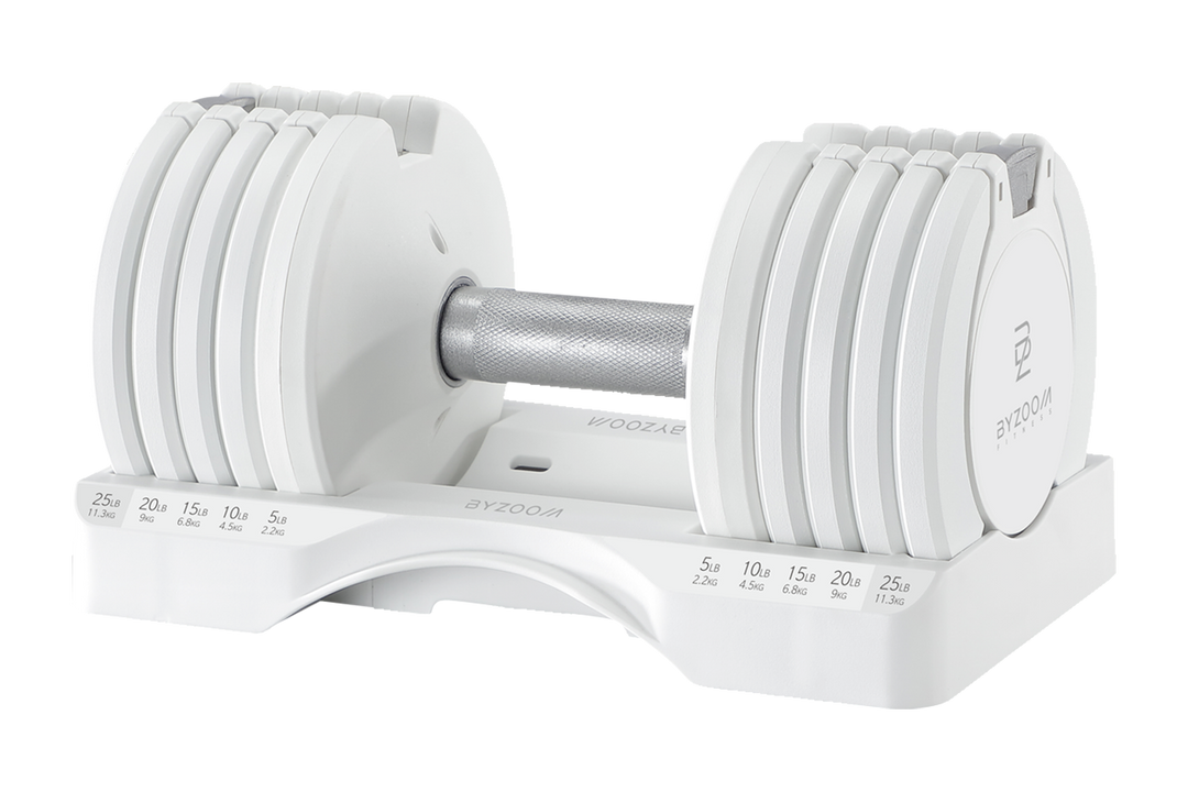 BYZOOM 可変式ダンベル PURE SERIES ホワイト 10kg × 2 Pure Series BYZOOM 可変式ダンベル PURE SERIES ホワイト 10kg × 2 Pure Series