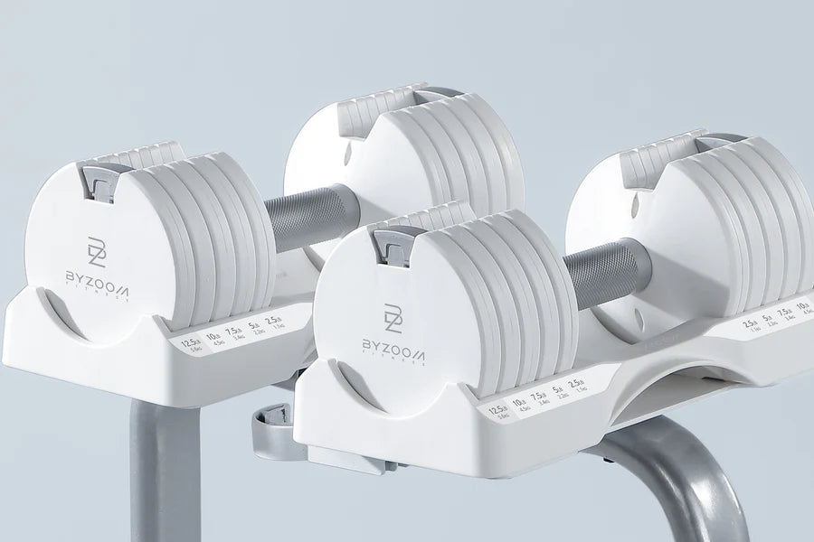 Pure Series 可変式ダンベル 5kgホワイト – Byzoom Fitness JAPAN Pure Series 可変式ダンベル 5kgホワイト – Byzoom Fitness JAPAN